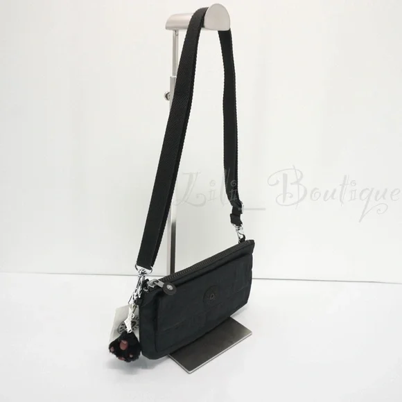 Kipling Lane 2-in-1 Wallet Crossbody Mini Bag Polyamide KI9056 Black Tonal $64 - Picture 4 of 10